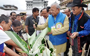 The Governor of Arunachal Pradesh Shri P.B. Acharya graced the Solung Festival celebration of Adi community at Itanagar on 1st September 2017.  